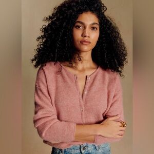 Sezane GASPARD CARDIGAN in Rosewood